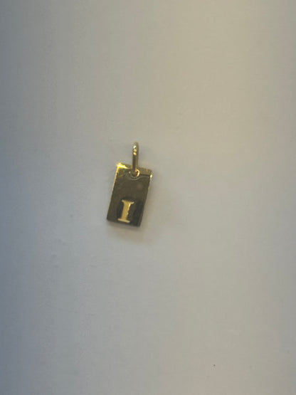 I letter charm