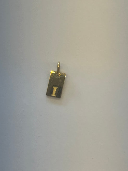 I letter charm