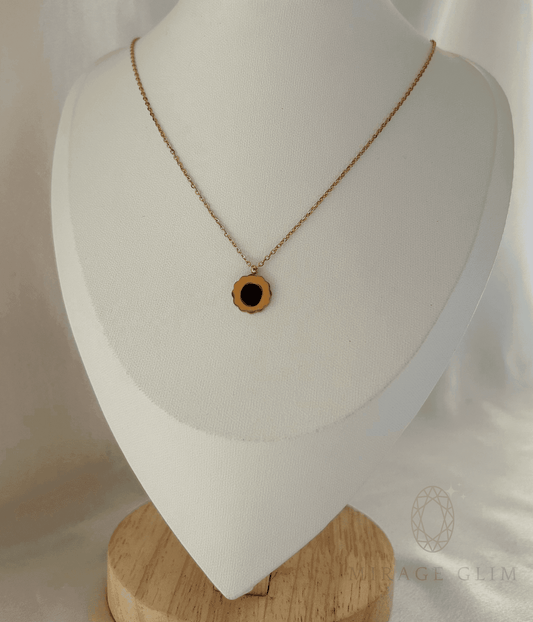 Florin flower inspired pendant necklace