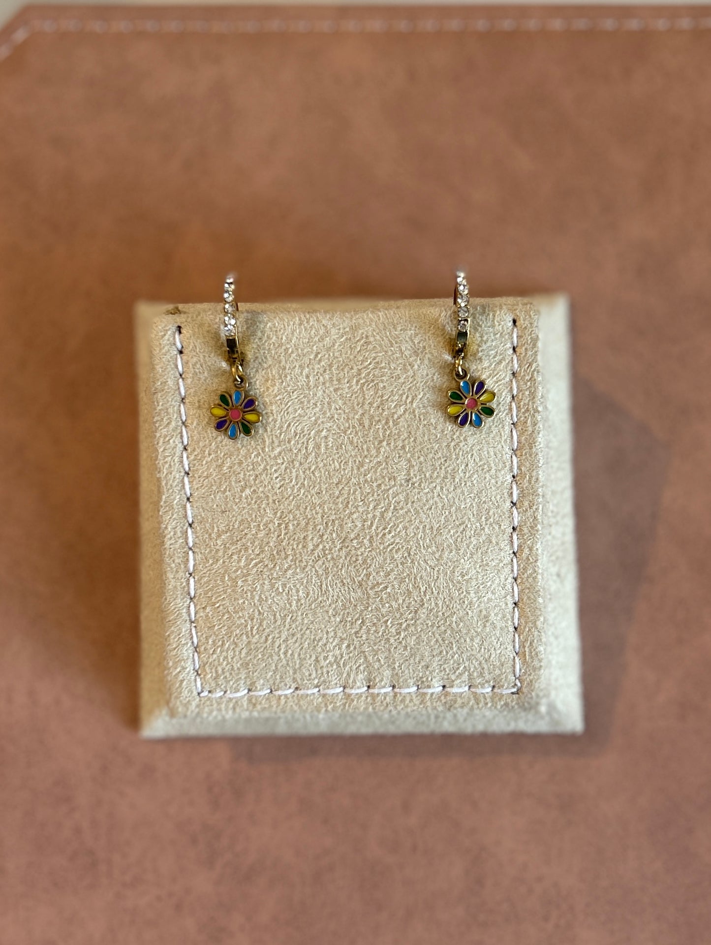 Multi flower earrings