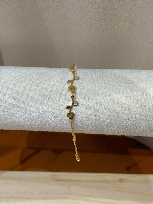Aura flowers gold Bracelet
