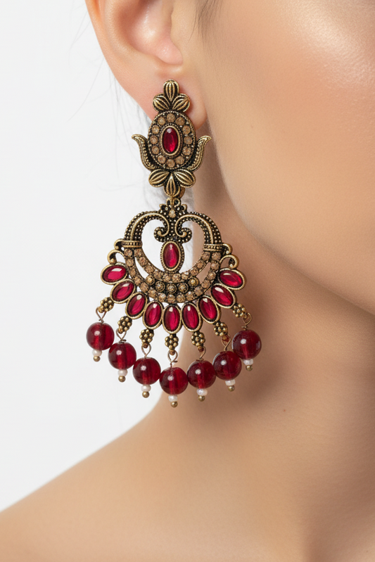 Red earring