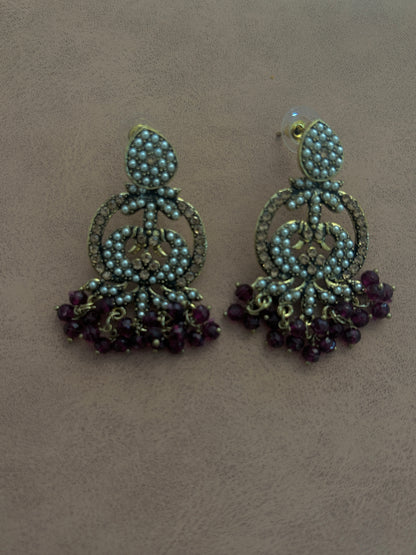 Purple Earring