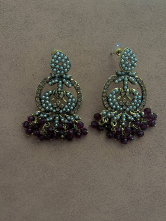Purple Earring