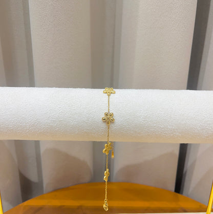 Golden Blossom Filigree Bracelet