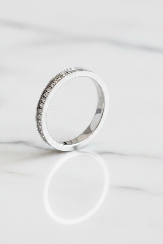 Crystal Eternity Band Ring