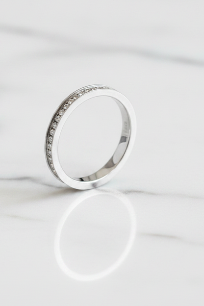 Crystal Eternity Band Ring