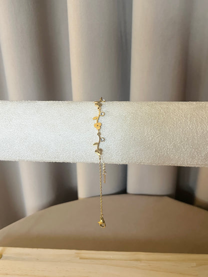 Aura flowers gold Bracelet