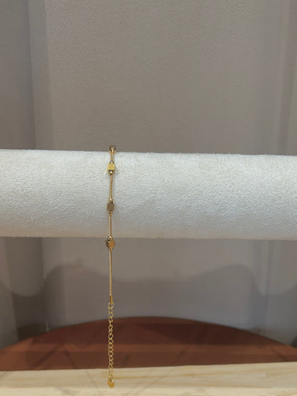 Gold Cube Station Bracelet