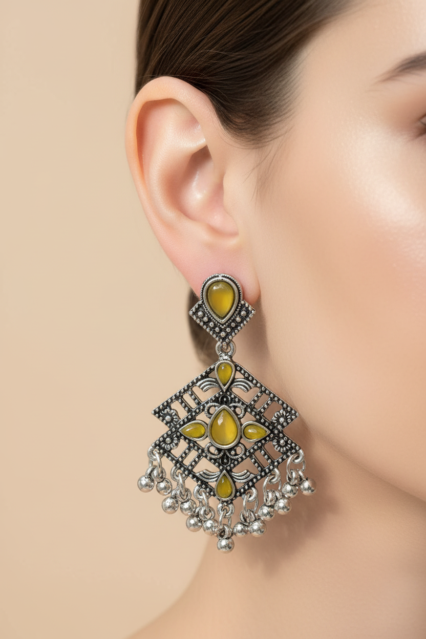 Mint green earring