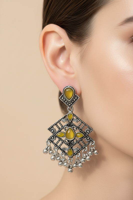 Mint green earring