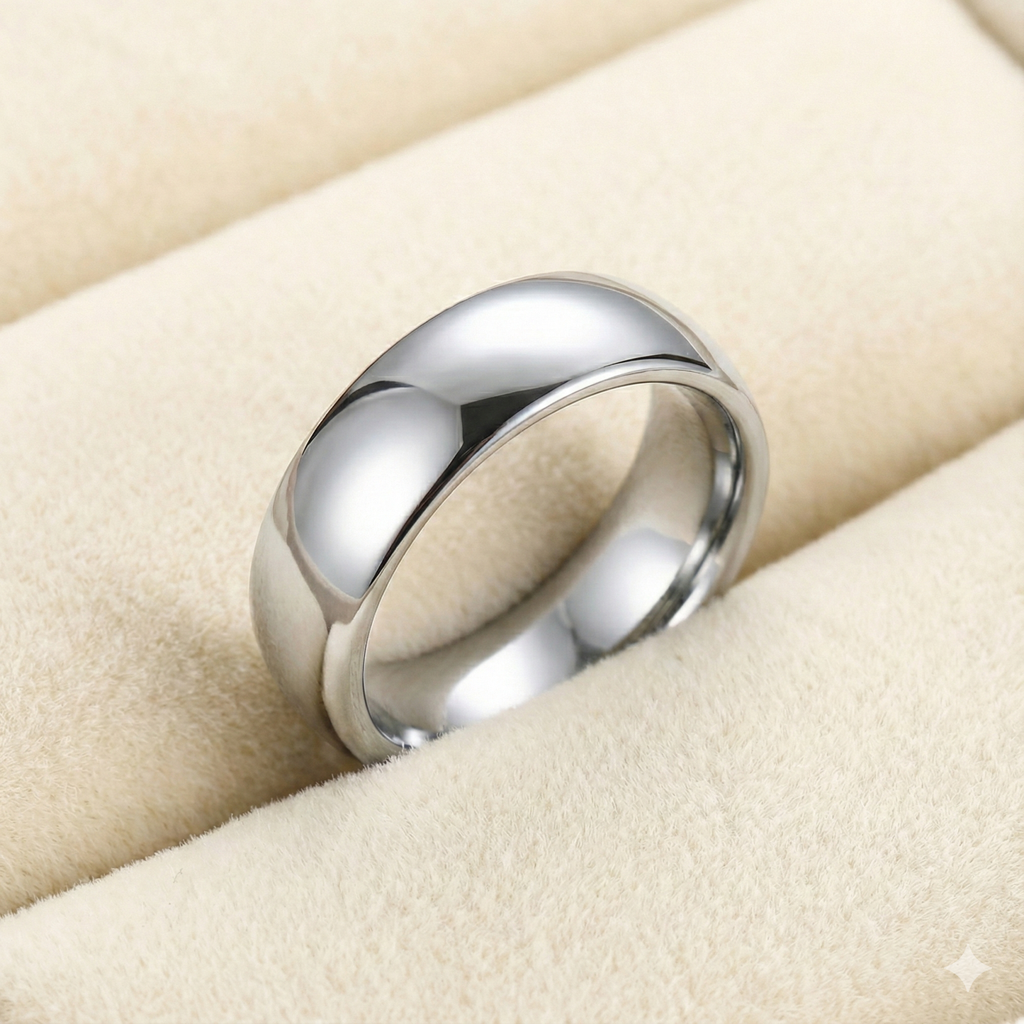 Classic Black Stainless Steel Band Ring – Men’s Minimal Ring