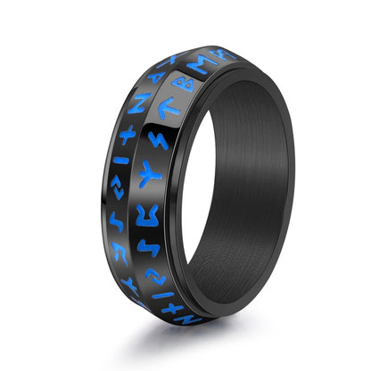 Elegant Simple Style Oversized Color Block 304 Stainless Steel Polishing Stoving Varnish Plating 18K Gold Plated Men's Rings