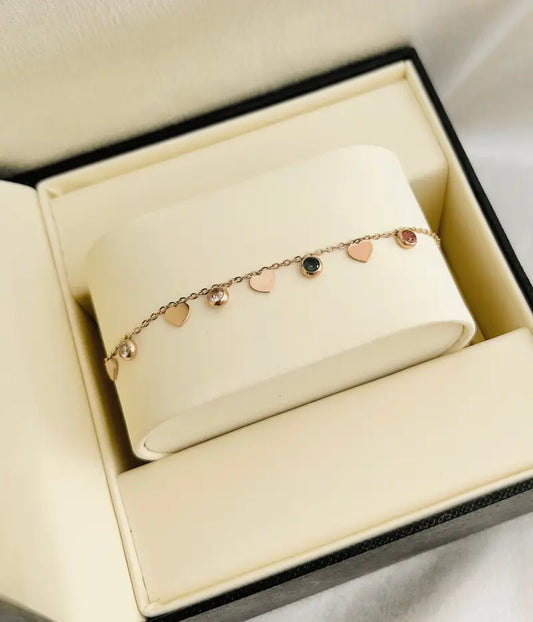 Blush bloom  Charm Bracelet