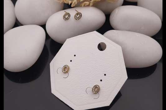 Stone stud Earring