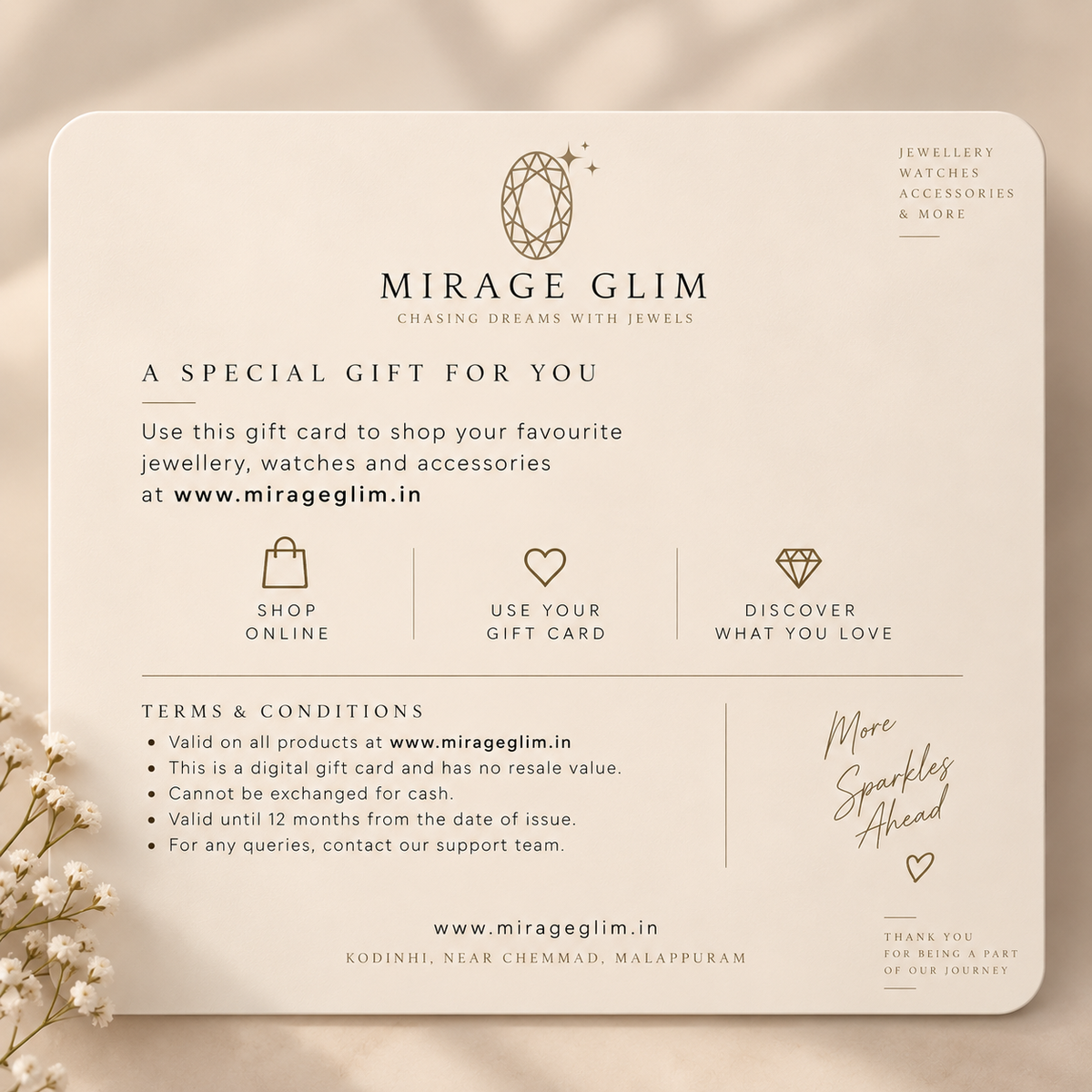 MIRAGE GLIM ₹100 Digital Gift Card