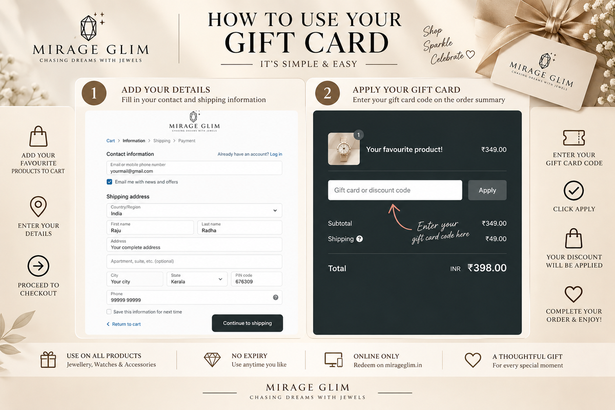 MIRAGE GLIM Digital Gift Card