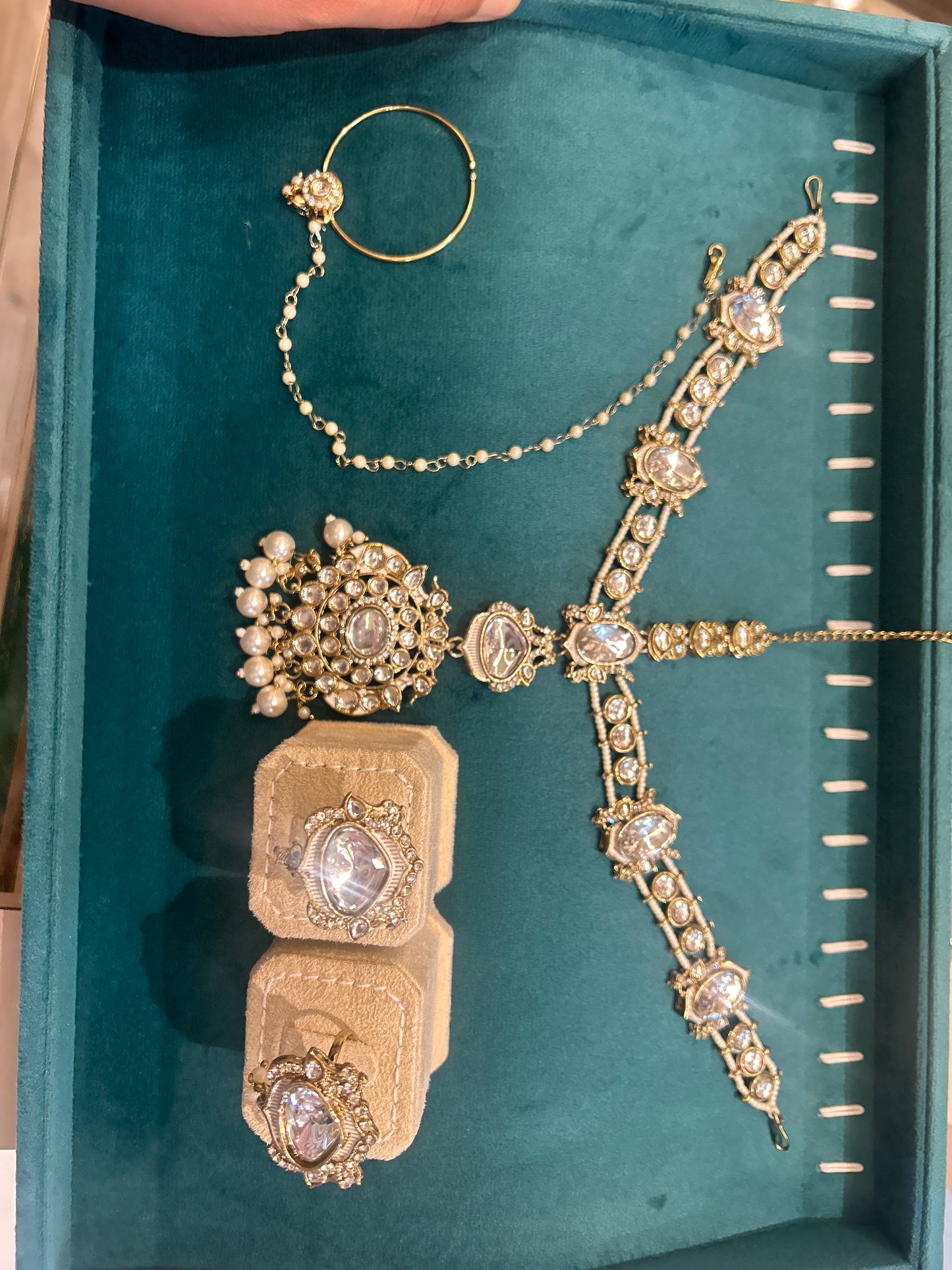 Rental jewellery Half set PearlChokker White