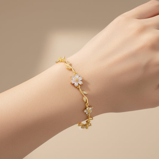 White flower bracelet