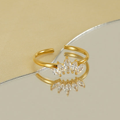 White stone Ring