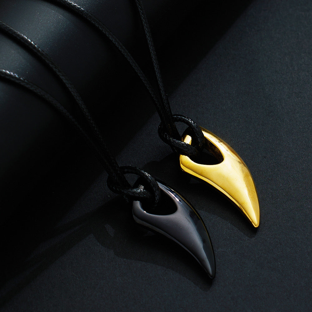 Men’s Claw Pendant Necklace – Stainless Steel | Gold & Black Variants
