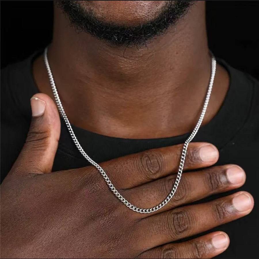 Men’s 3mm Stainless Steel Chain Necklace