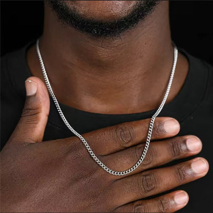 Men’s 3mm Stainless Steel Chain Necklace