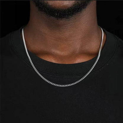 Men’s 3mm Stainless Steel Chain Necklace