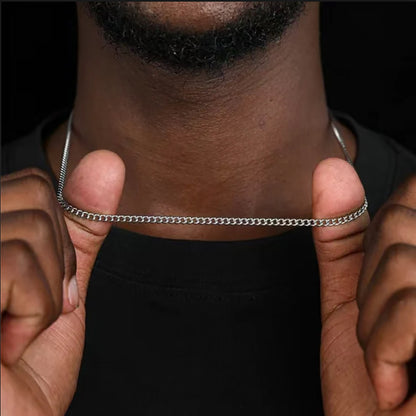 Men’s 3mm Stainless Steel Chain Necklace