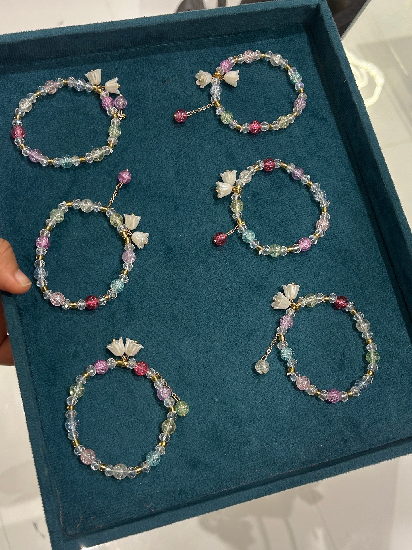 Rainbow charm bracelet