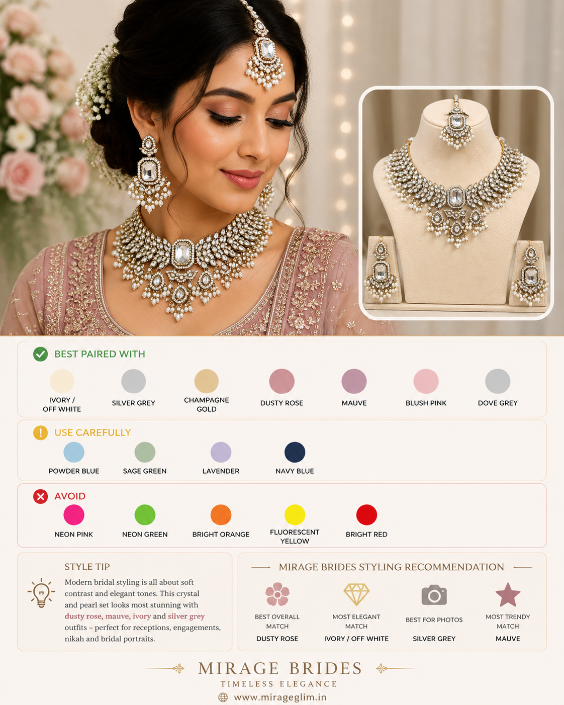 Crystal Noor Choker Set