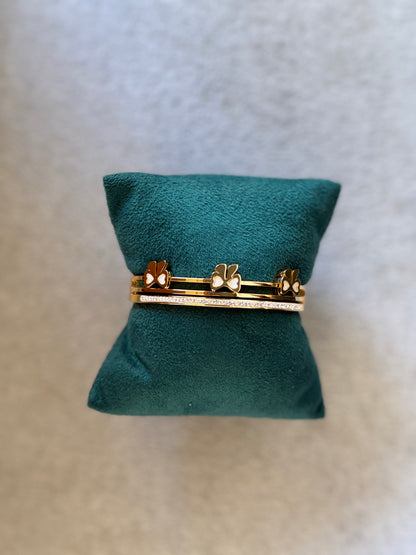 Multi Bow WhiteBangle