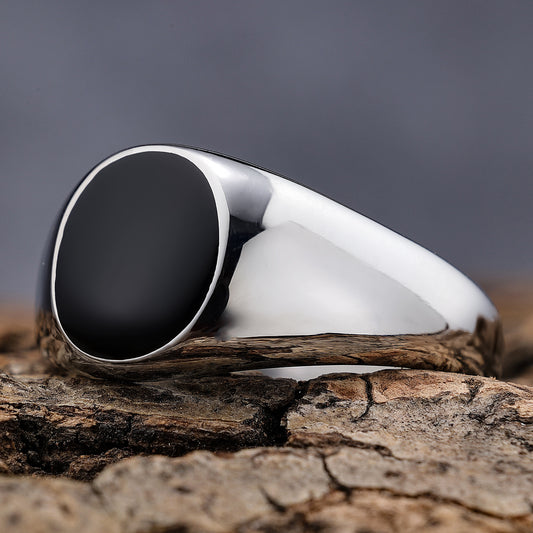Hip-Hop Streetwear 316 Stainless Steel Geometric
Men Signet Rings