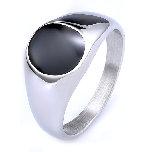 Hip-Hop Streetwear 316 Stainless Steel Geometric
Men Signet Rings