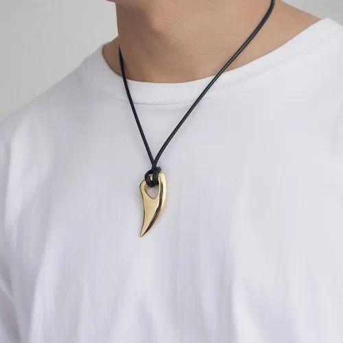 Men’s Claw Pendant Necklace – Stainless Steel | Gold & Black Variants