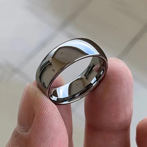 Classic Black Stainless Steel Band Ring – Men’s Minimal Ring