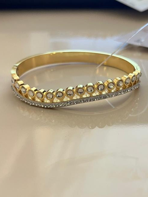 Baby size dazzle Gold Bangle