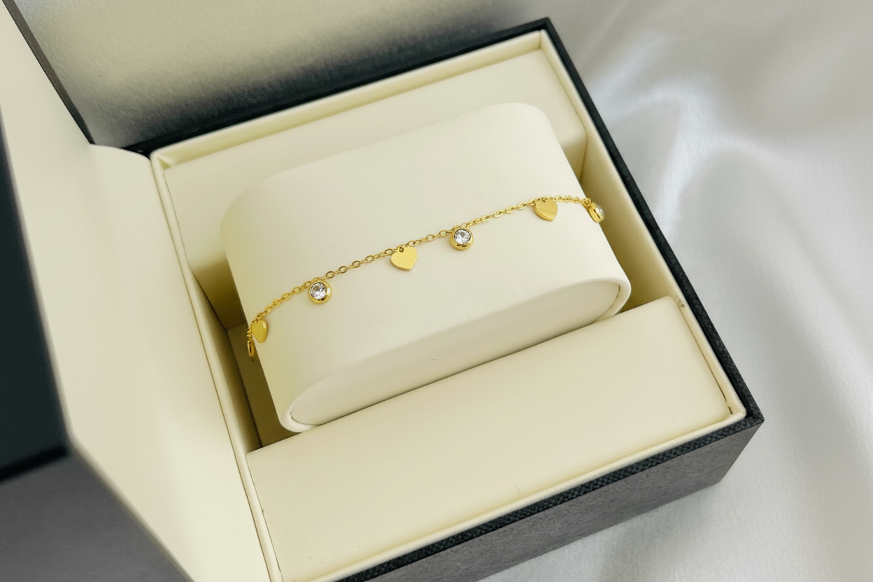Ever shine Gold Anklet Pair