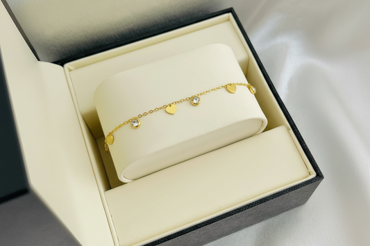 Ever shine Gold Anklet Pair