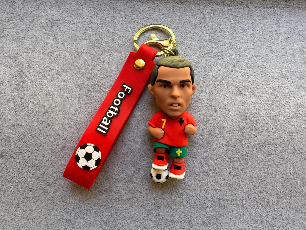 Ronaldo Football Keychain