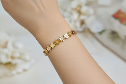 Aurora Floral Gold Bangle