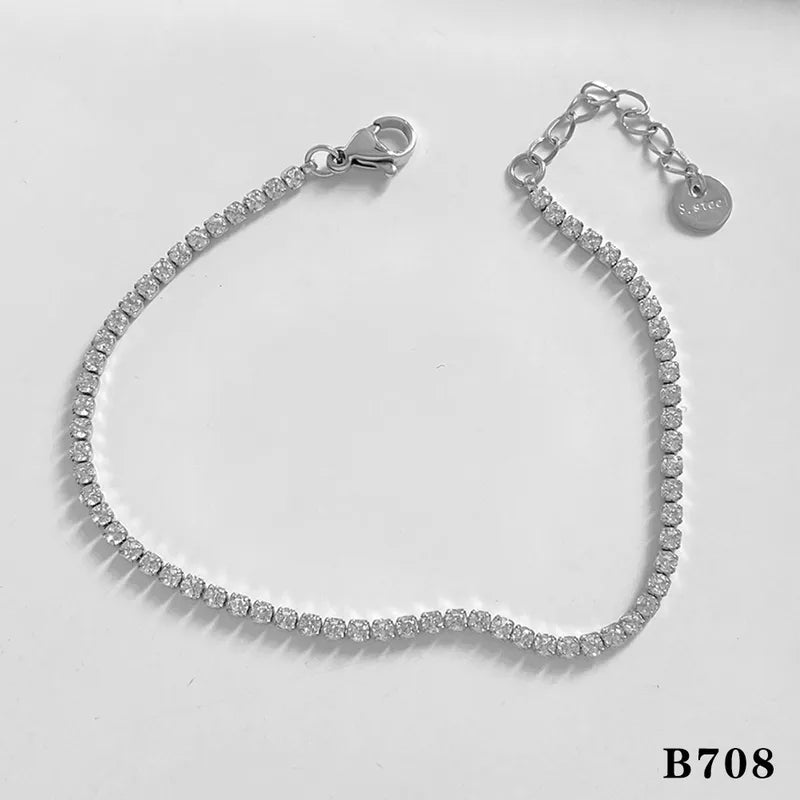 Tennis bracelet thin