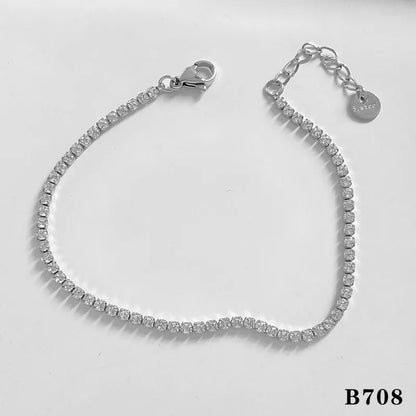 Tennis bracelet thin