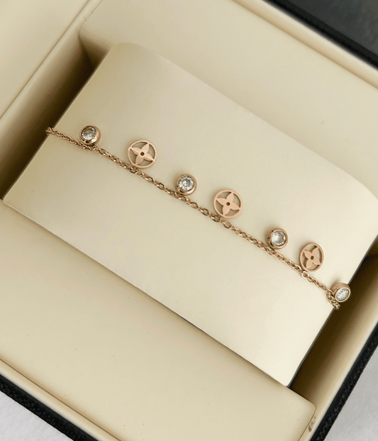 Rose dusk  Charm Bracelet