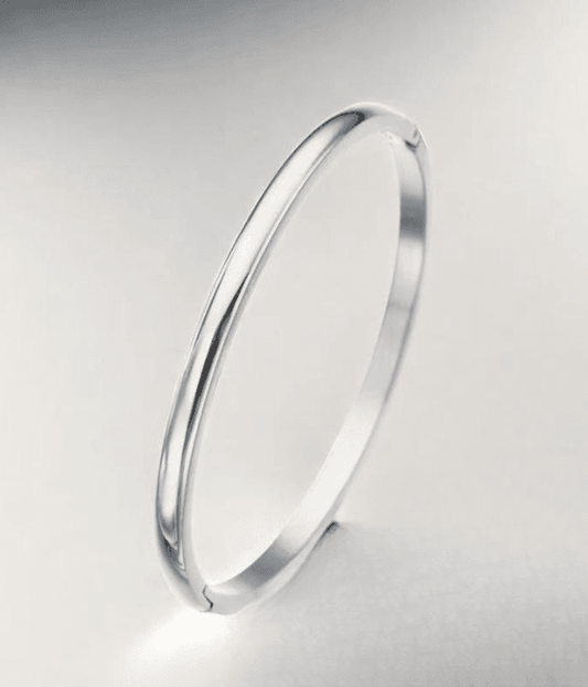 Plain bangle silver