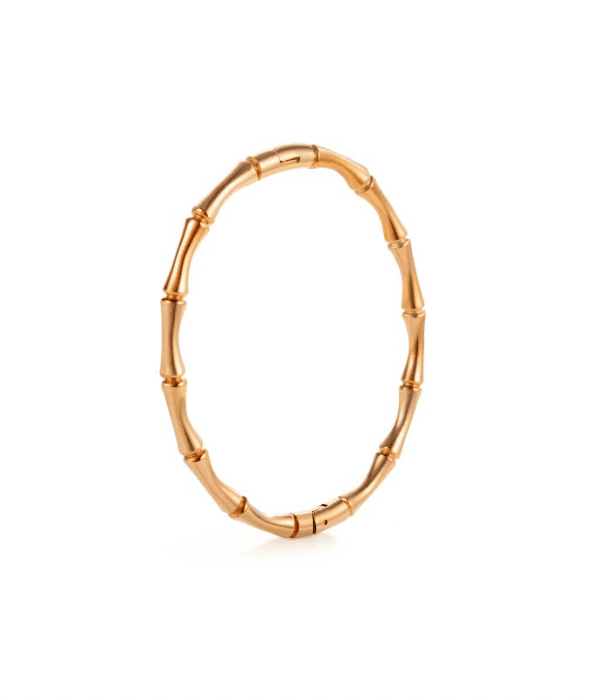 Bamboo bangle Rose gold