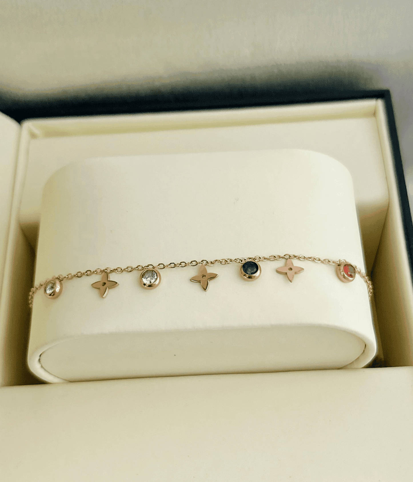 Roselle glow  Charm Bracelet