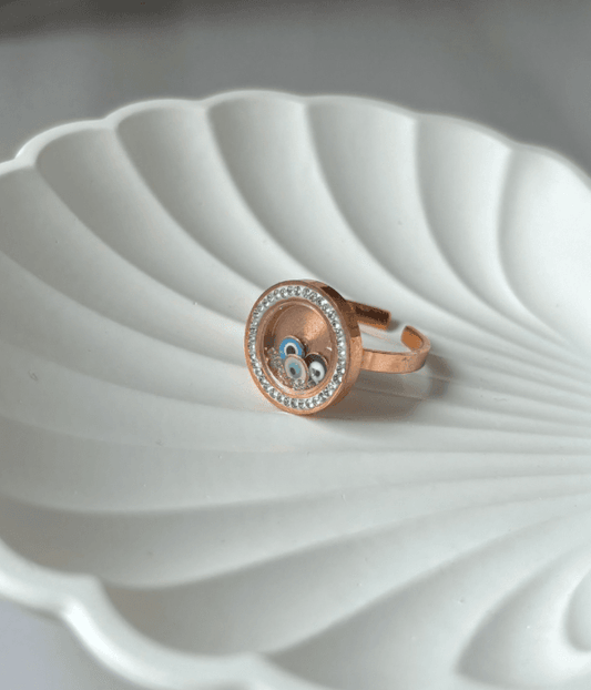 Evil eye Ajustable ring