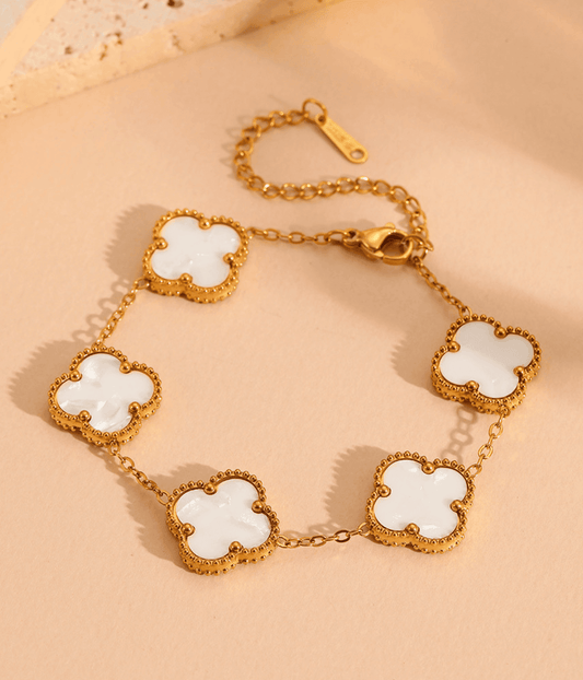 Clover bracelet White