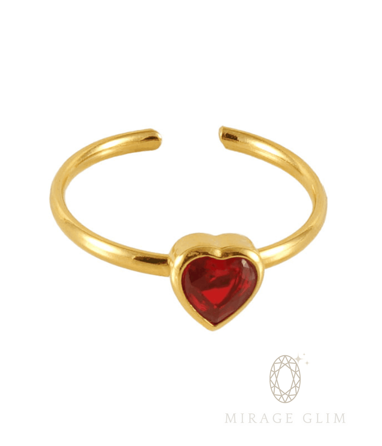 Heart Red stone
